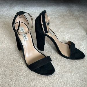 Steve Madden Black Strappy Heel Sandal